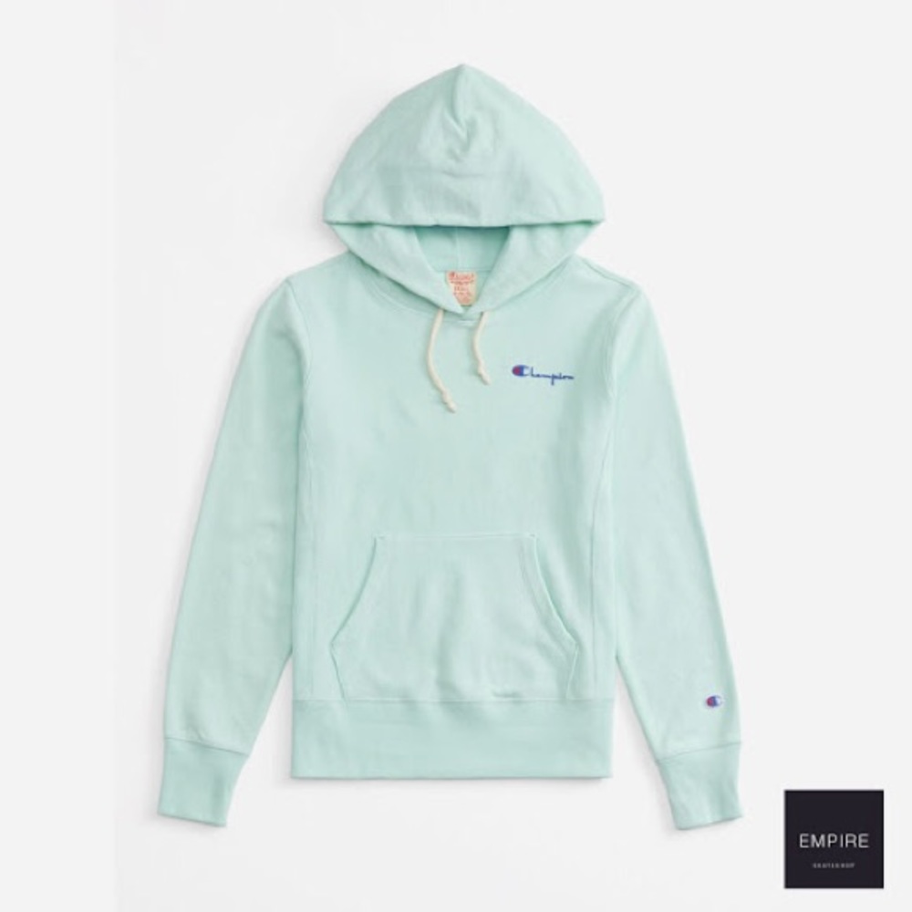 Champion Reverse Weave Small Script Hoodie Hemlock
